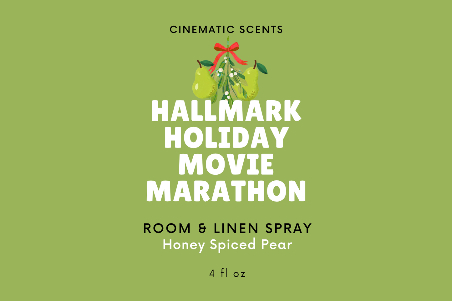 Hallmark Holiday Movie Marathon Room & Linen Spray