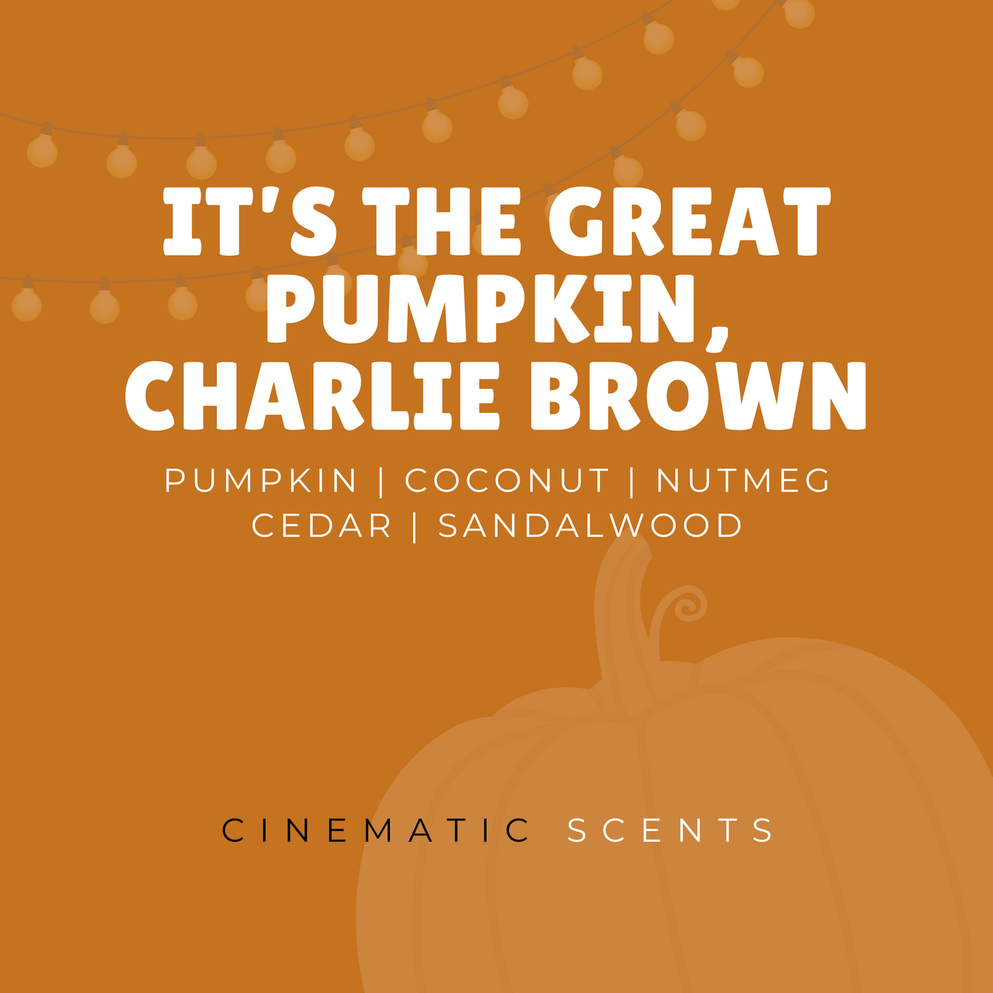 It's the Great Pumpkin, Charlie Brown Candle