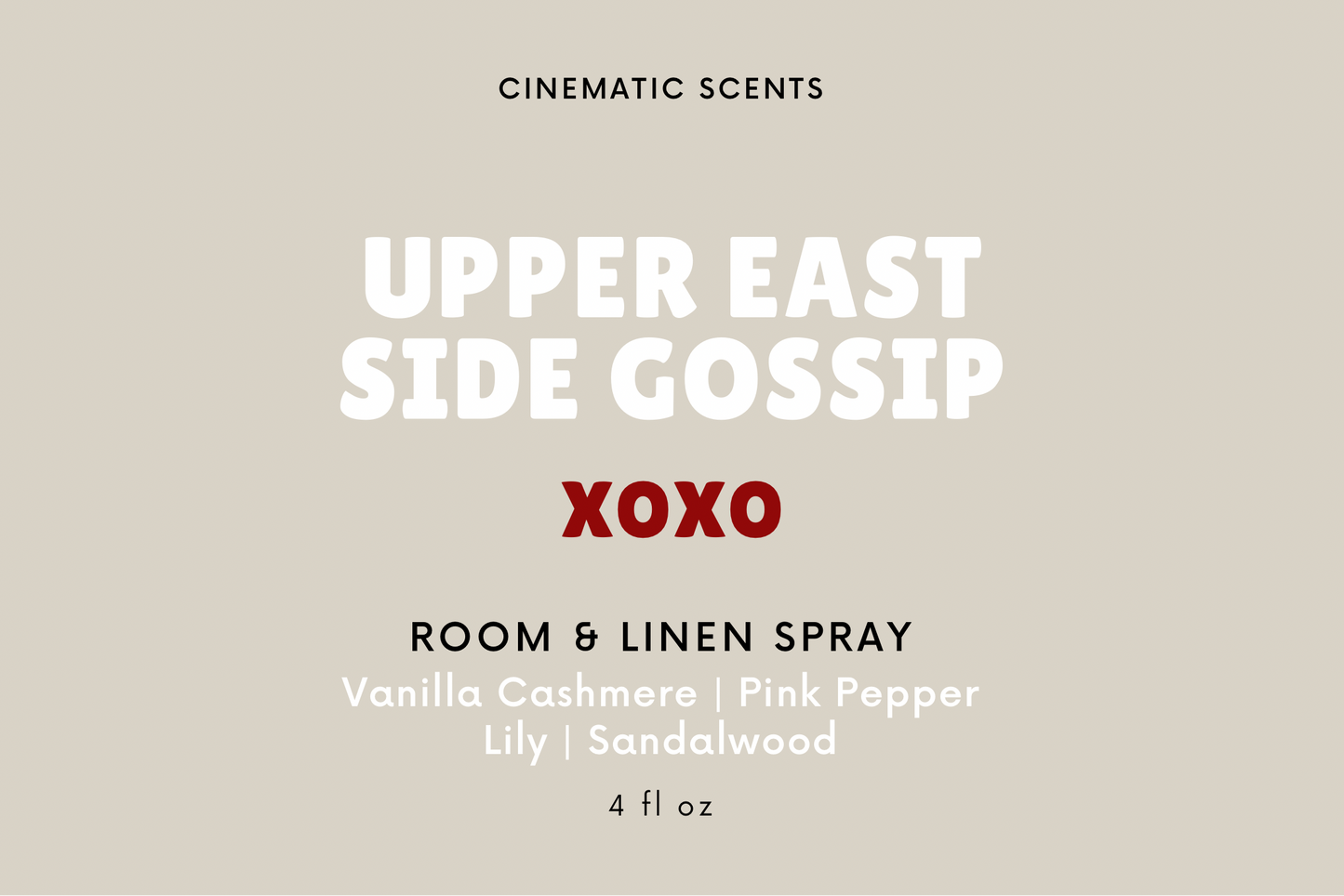 Upper East Side Gossip Room & Linen Spray